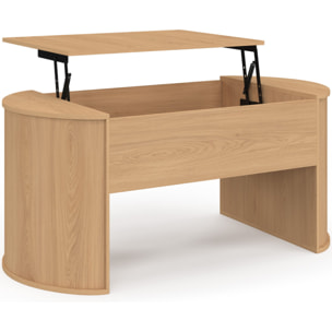 Table basse Nami relevable effet hêtre