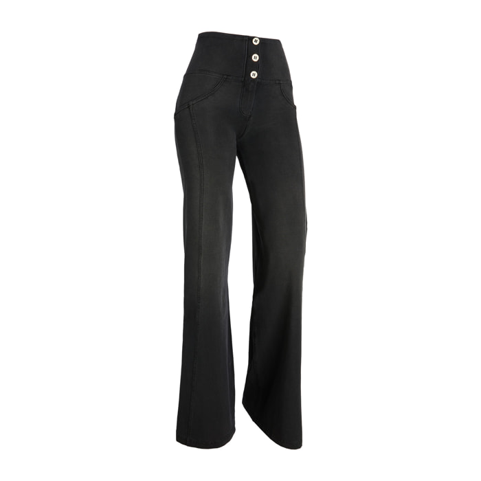 Pantaloni palazzo effetto push up WR.UP® in jersey denim