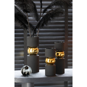 J-Line presse-papier Magic - verre - or/noir - medium