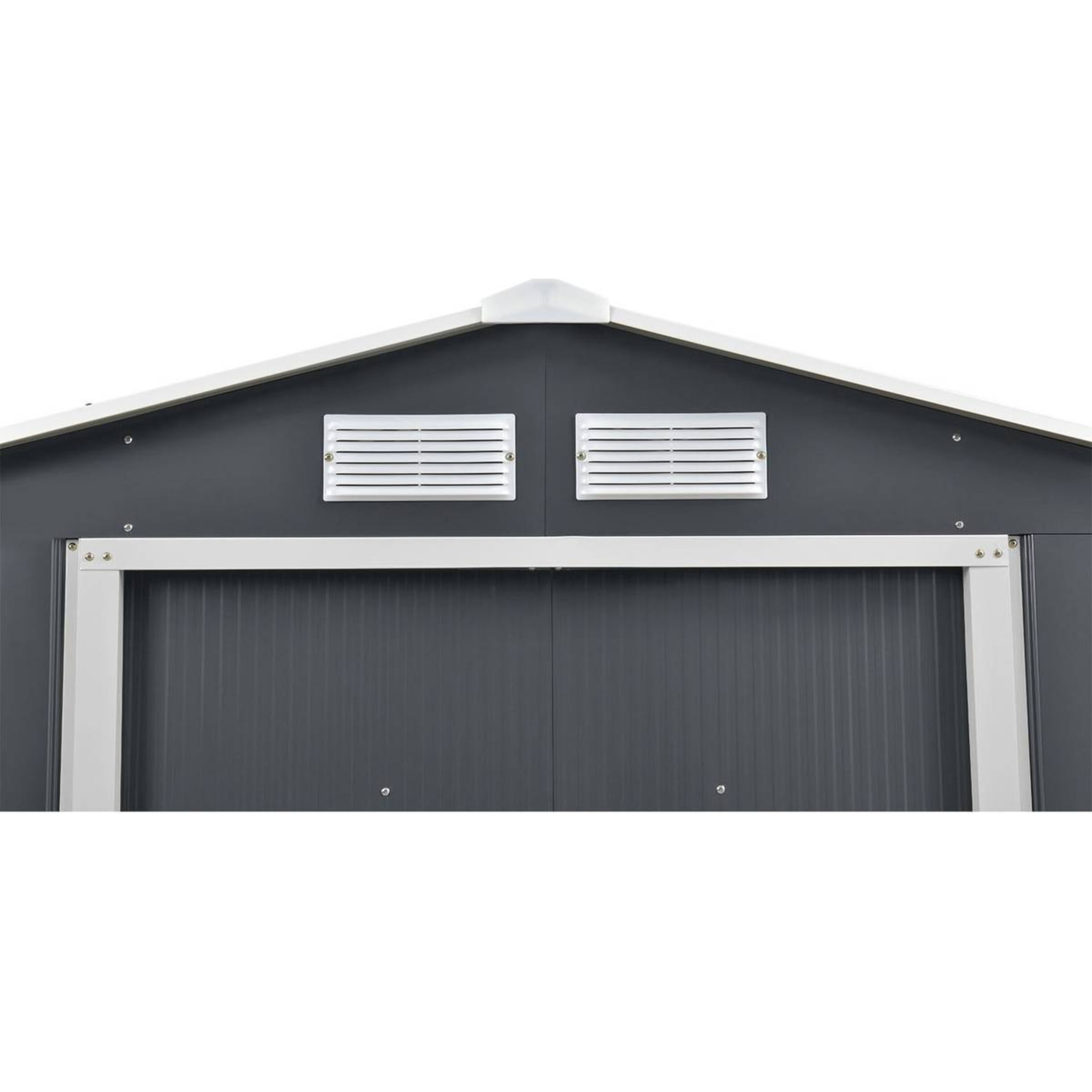 Abri de jardin métal "Vegas" - 13 m² - Gris