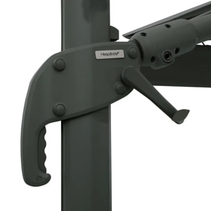 Parasol déporté rectangulaire inclinable Melhia 4x3 m vert laurier