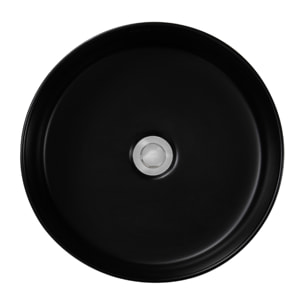 PixL 36 x 12,5 cm vasque à poser Infinitio, sans trop-plein, noir (CEPX3636BKM)