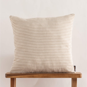 Housse de coussin jacquard 50x50 cm Jávea Mediana Tabac