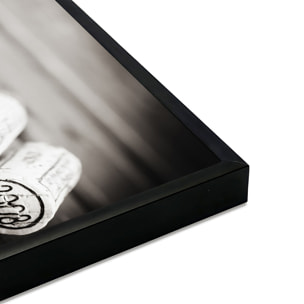 Affiche encadrée bouchons de liège Affiche + cadre en métal - Noir