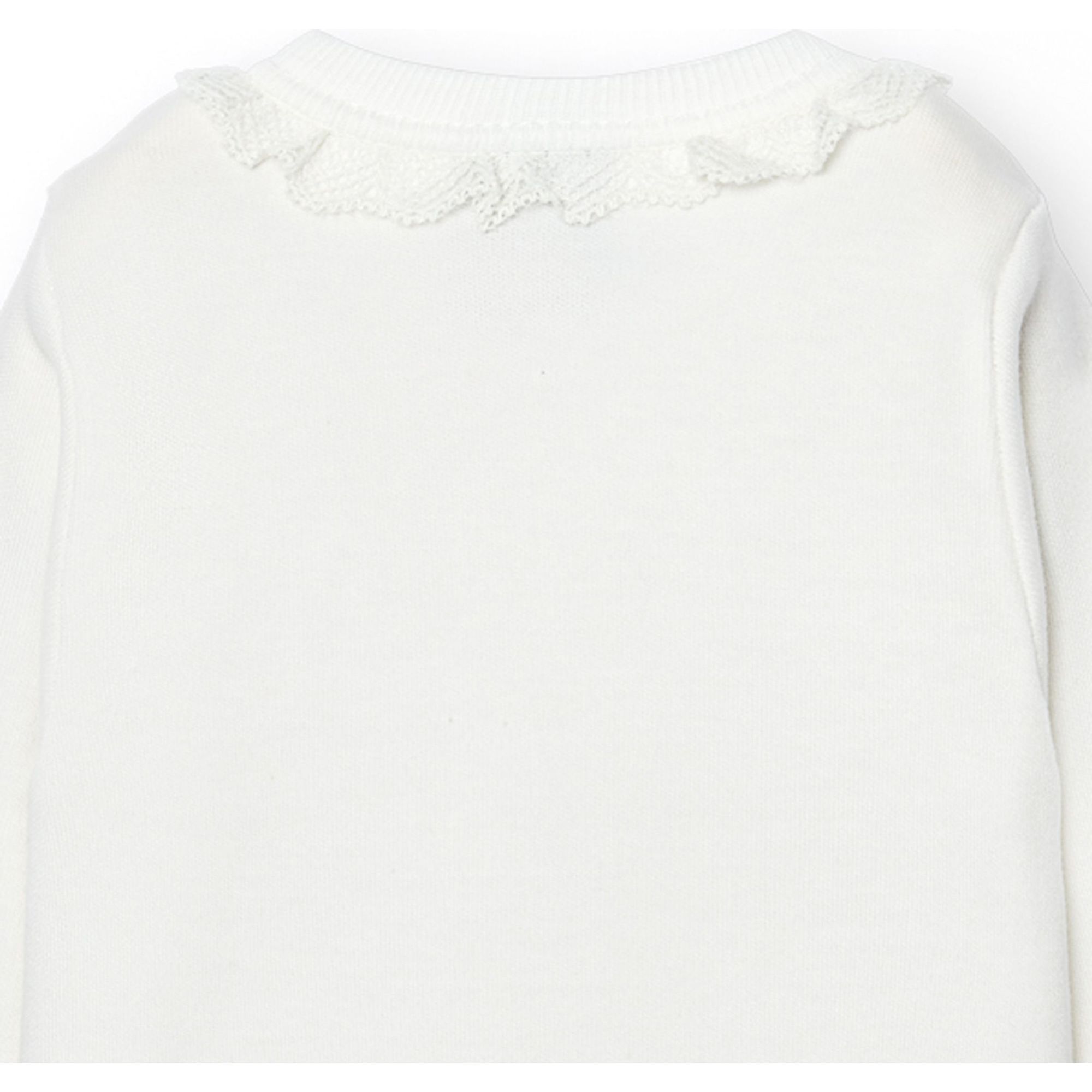 Body cruzado bebé manga larga puntilla