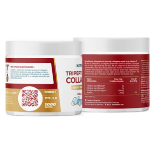 Nutri&Co Tripeptides de Collagène - 100g Goût Neutre
