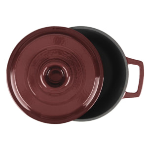 Cocotte en fonte ronde   - "Masseiron Merlot"
