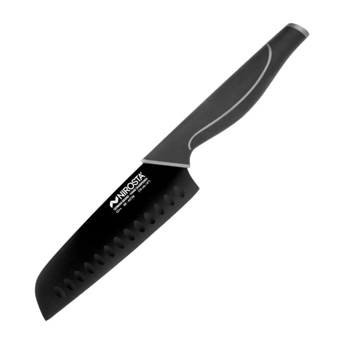 Couteau de cuisine Santoku lame de 16 cm Nirosta Black Edition