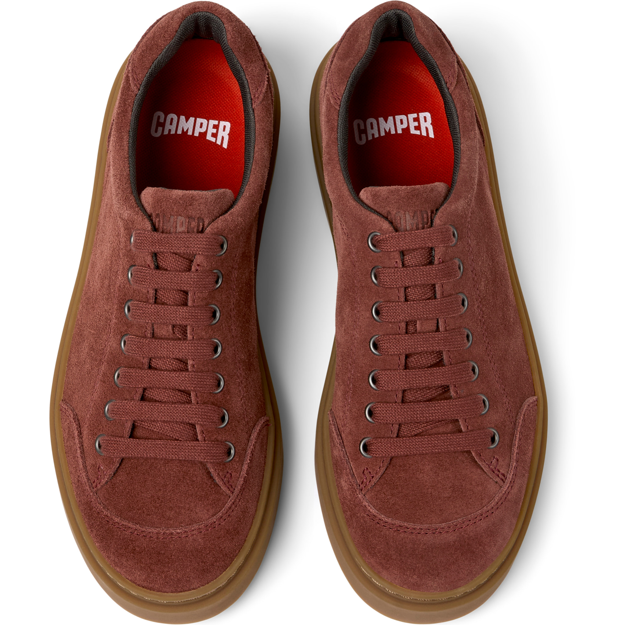 Sneakers - CAMPER Runner Twentyfive - Bordeaux - Pelle scamosciata