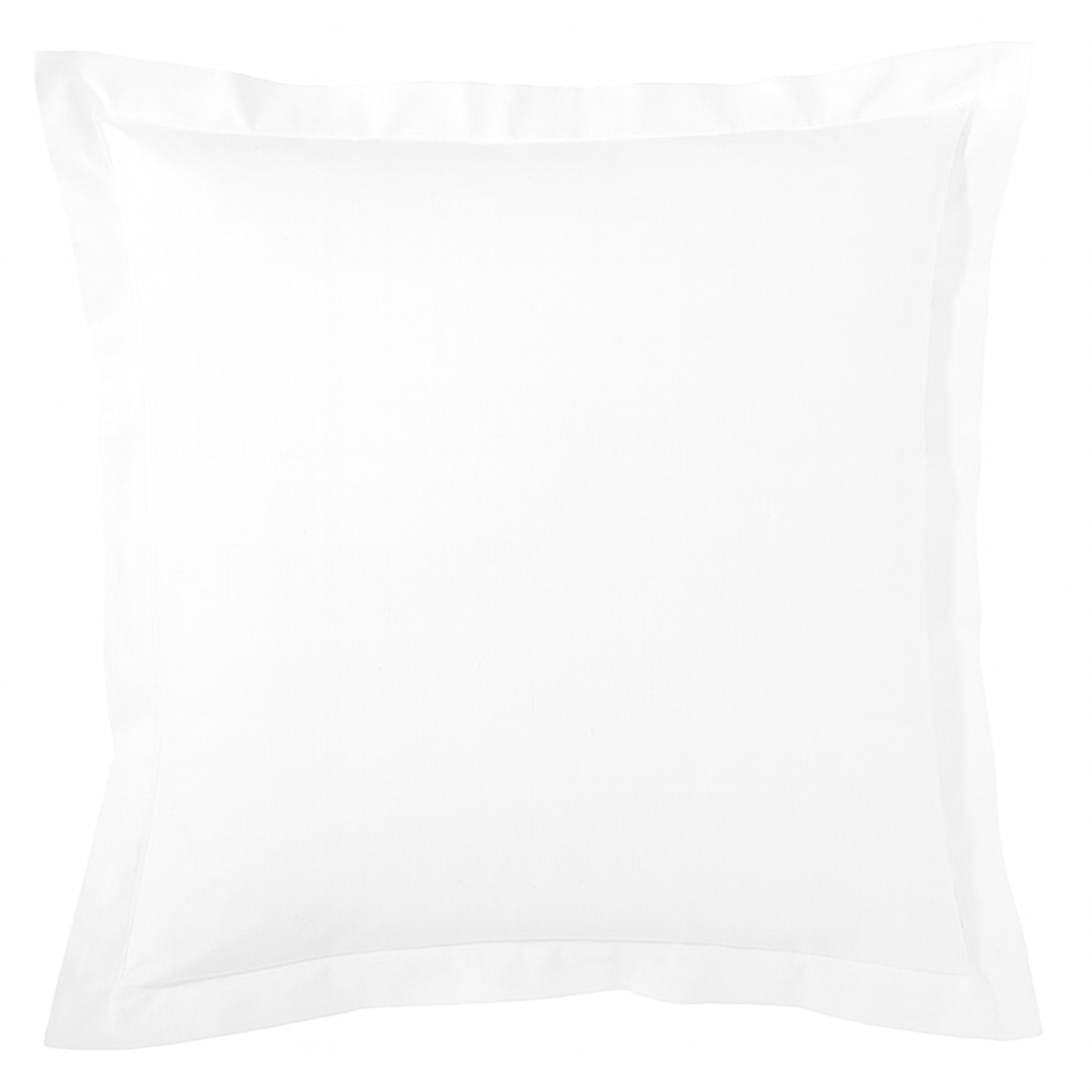 Taie d’oreiller percale de coton made in France - Blanc