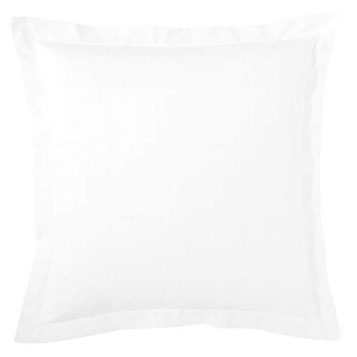 Taie d’oreiller percale de coton made in France - Blanc