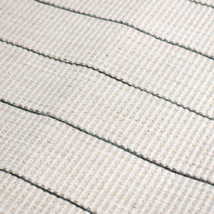 Tapis d'extérieur reversible Faje vert motif tendance ton sur ton