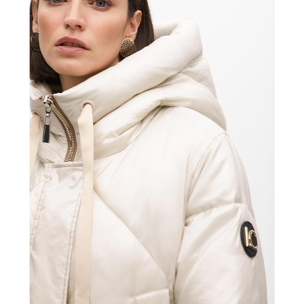 Anorak in piuma con cappuccio