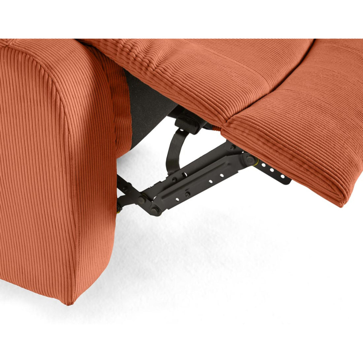 Armand - fauteuil relax électrique en velours côtelé - Terracotta