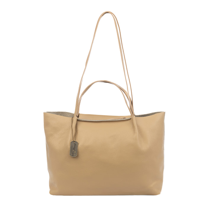 Battaglia Bolso tote Mujer. Piel auténtica Dollaro.