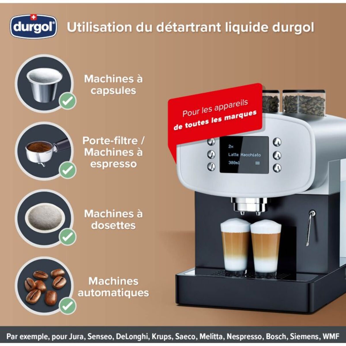 Détartrant DURGOL Swiss espresso 2x125ml