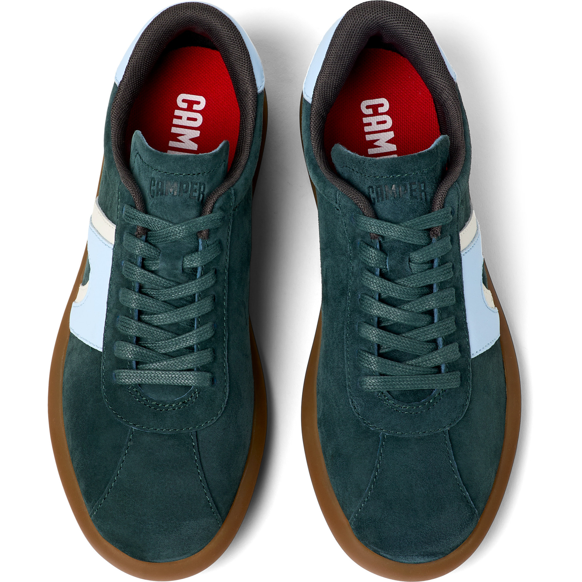 Sneakers - CAMPER Pelotas Soller - Verde - Pelle nabuk