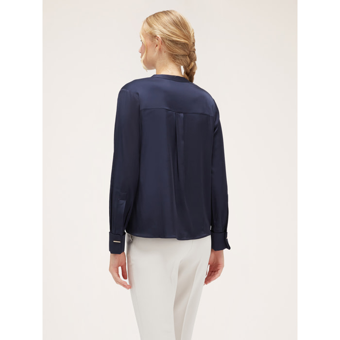 Motivi - Blusa satin - Blu