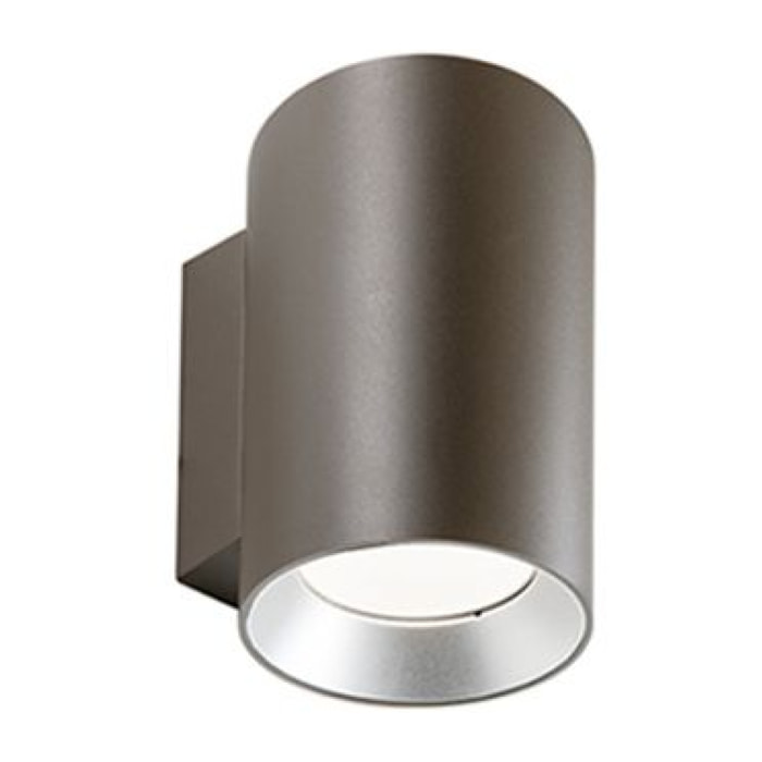 Show - Applique Cilindrico Da Parete A Led 10W A Luce Singola Fredda Colore Corten