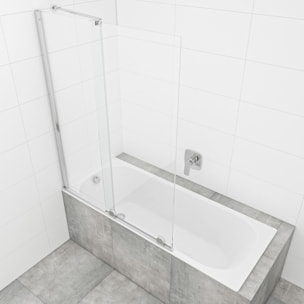 Walk-In Xmotion Pare baignoire 150x117,5 cm, chrome (SATWIXMVZ150)