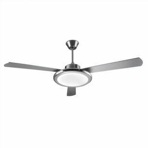 Forlight Ventilador de techo ip20 bahia led 24.4w blanco cálido - 3000k on-off níquel satinado w