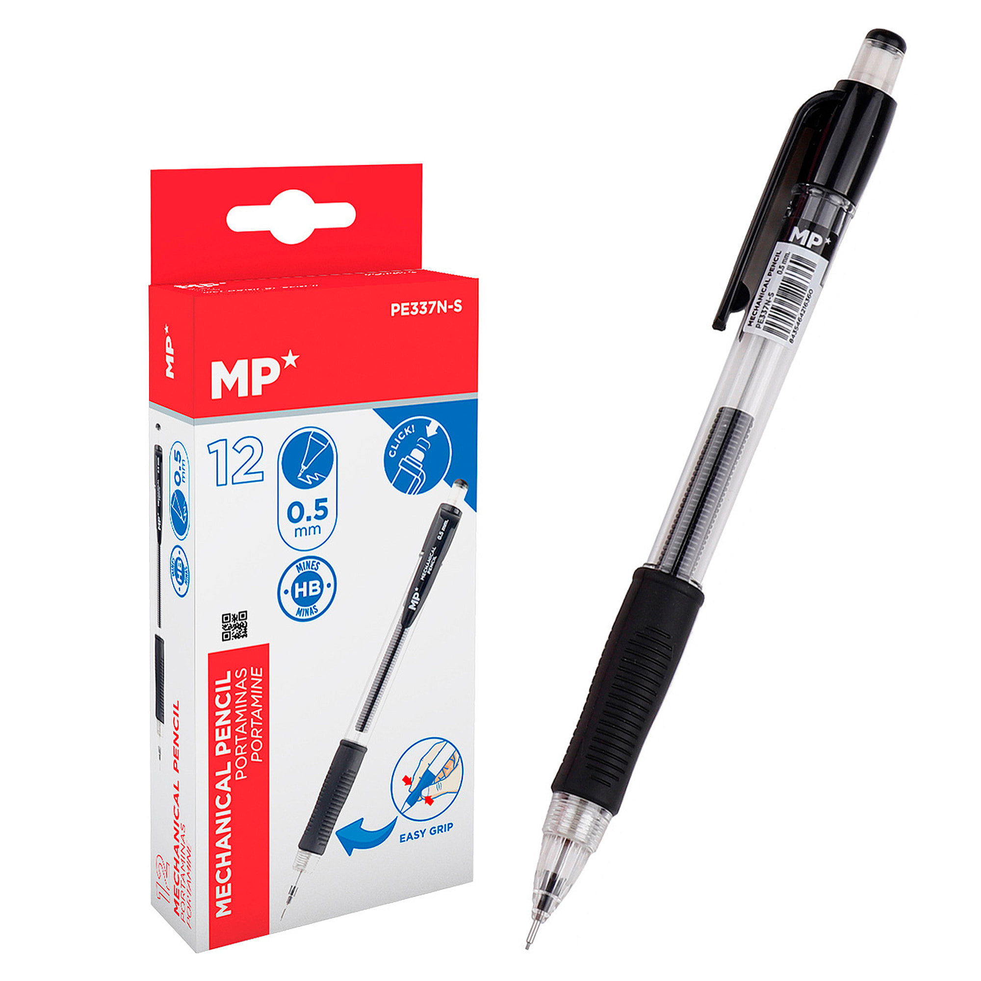 PACK 12 UNITA PORTAMINE MANIGLIA FACILE 0.5 mm 12 Uds.