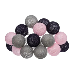 Guirlande LED à piles 16 boules