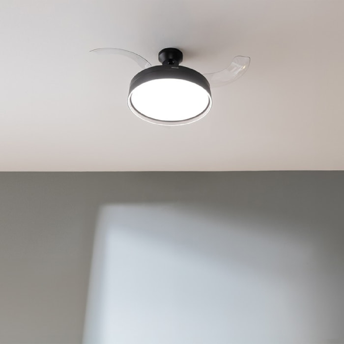 Cecotec Ventilateur de plafond avec lampe Energysilence Aero 4200 invisible blac