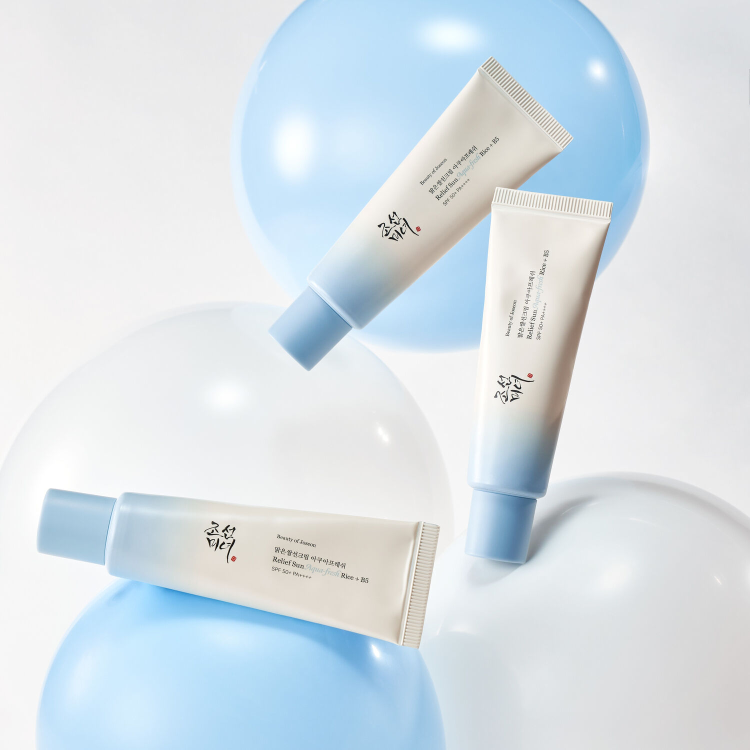 Relief Sun Aqua-Fresh Rice + B5 SPF50 Pa++++ - Crème Solaire Transparente au riz Aqua Fresh 50 ml
