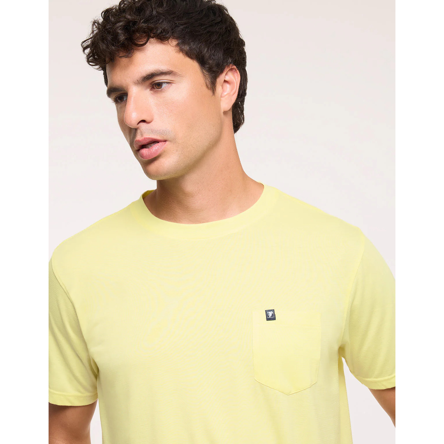 Camiseta Manga Corta Amarillo Pastel - Veira