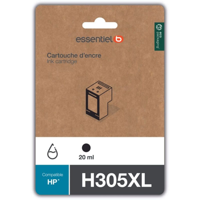 Cartouche d'encre ESSENTIELB H305 XL Noir