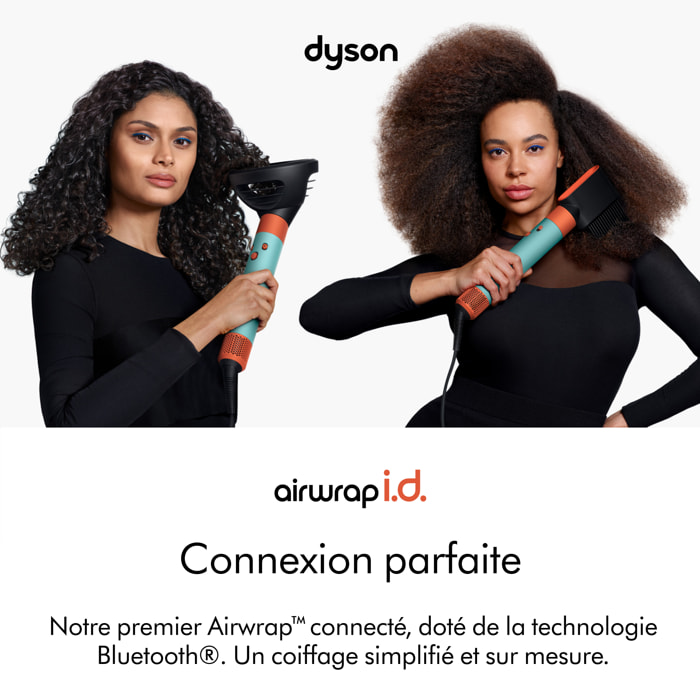 Multi-styler asciugacapelli Dyson Airwrap i.d.™ (capelli mossi e ricci) Acquamarina/Tangerine | Nuovo