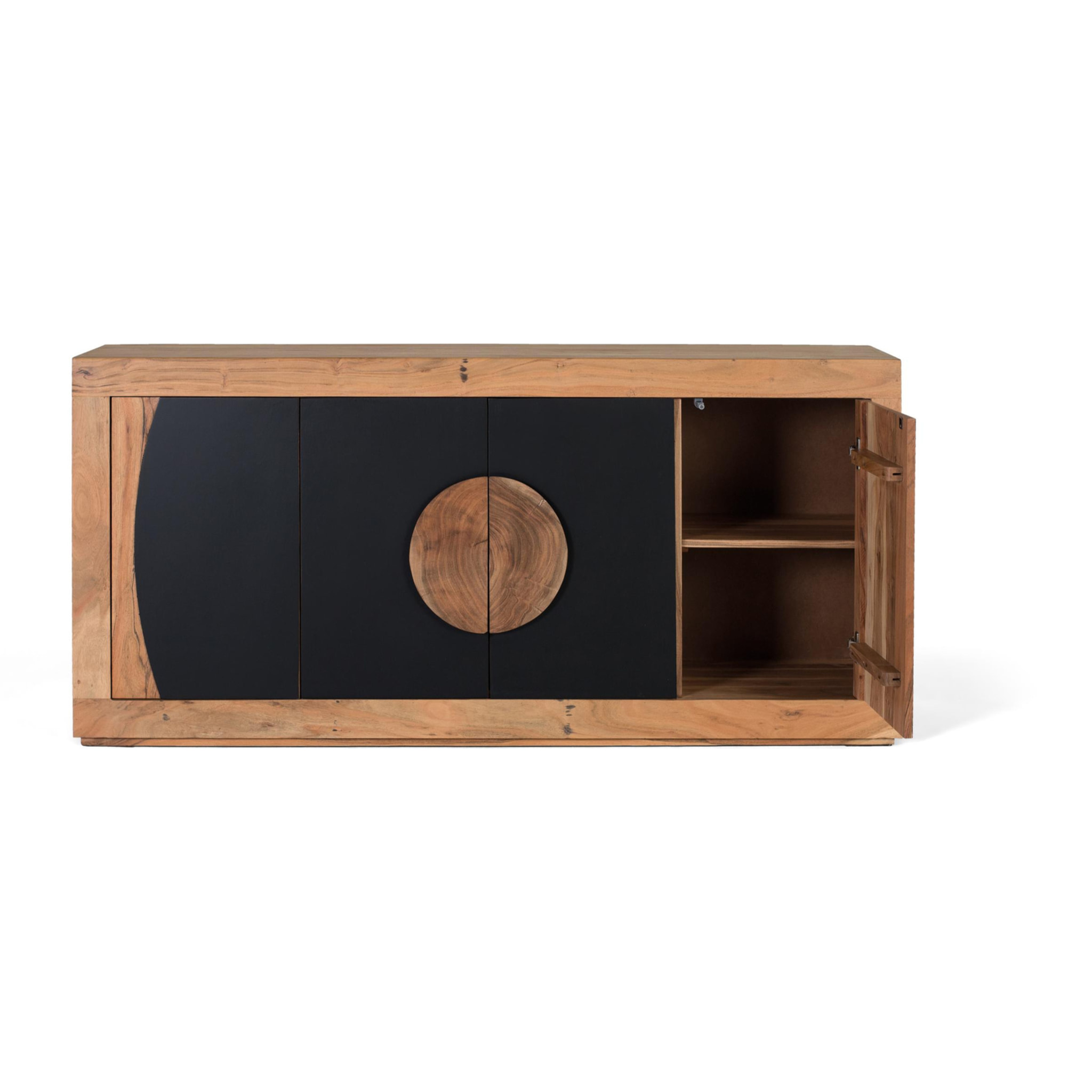 Aparador de Madera de Acacia Estilo Rústico Contemporáneo