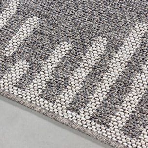 ARUBA - Tapis intérieur / extérieur à motif berbère gris