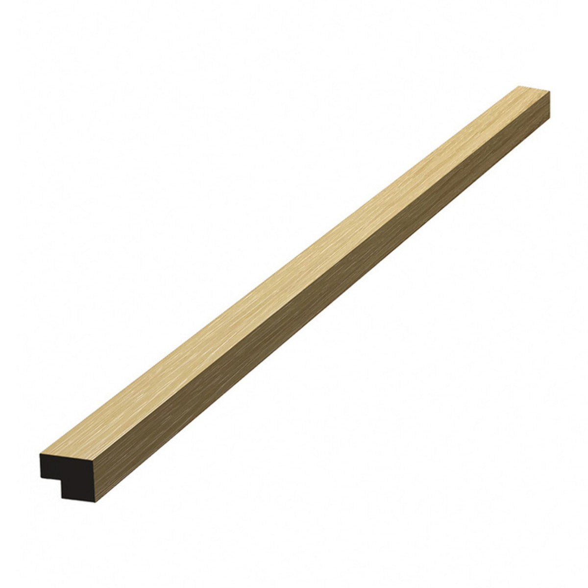 Barre d'extrémité MDF 120 cm pour panneaux acoustiques intérieurs SATAKUPANNON612, décor chêne clair (SATAKUPANLOTKL12)