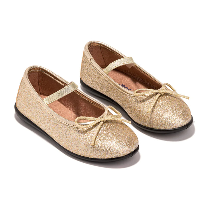 Bailarinas de Niña Glitter Oro