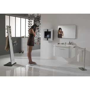 Tomasucci specchiera da terra con appendiabiti VANESSA silver