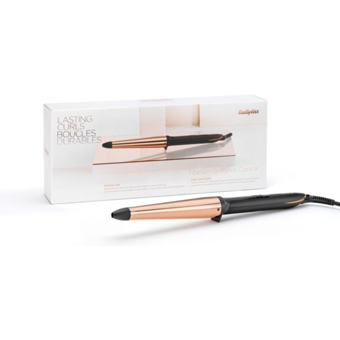 Fer à boucler BABYLISS C458E Salon Brilliance Conical