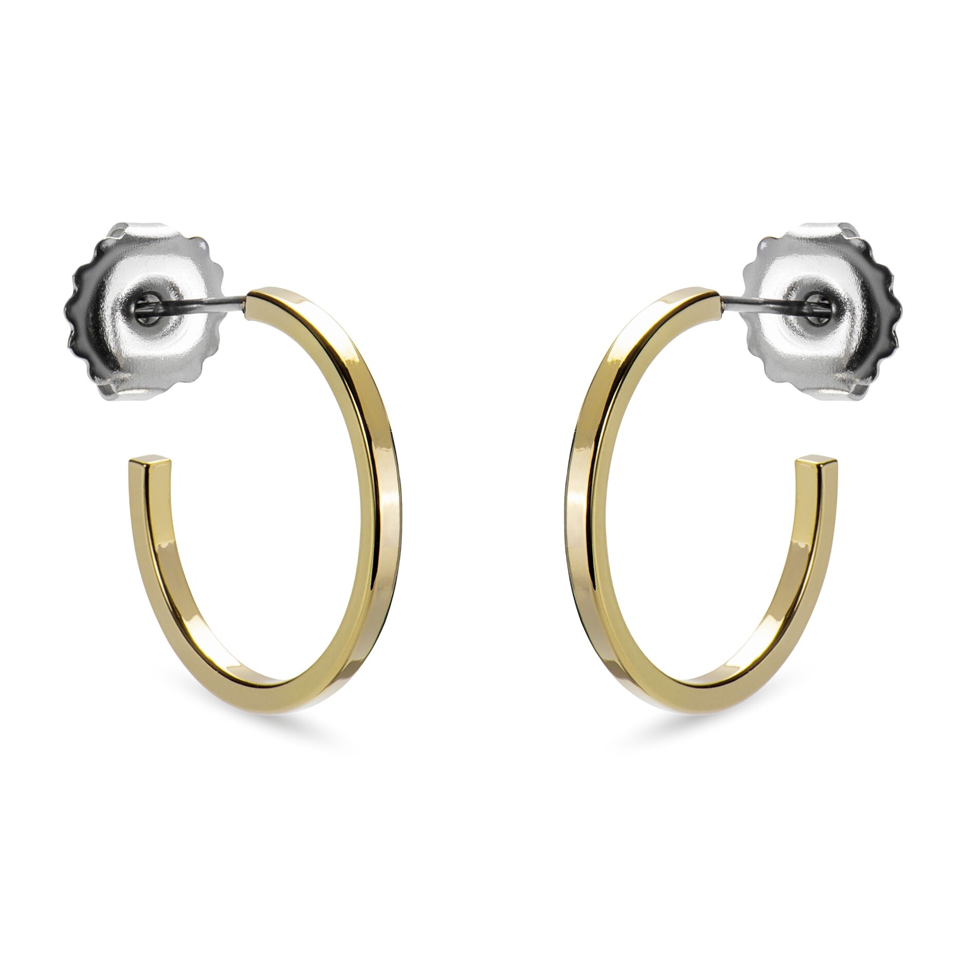 Pendientes Tellahe acabado Oro Amarillo 18k - 20mm
