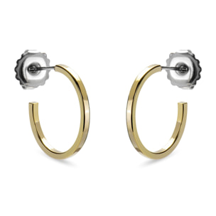 Pendientes Tellahe acabado Oro Amarillo 18k - 20mm