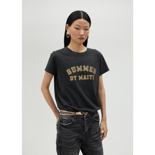 Maglietta summer con strass
