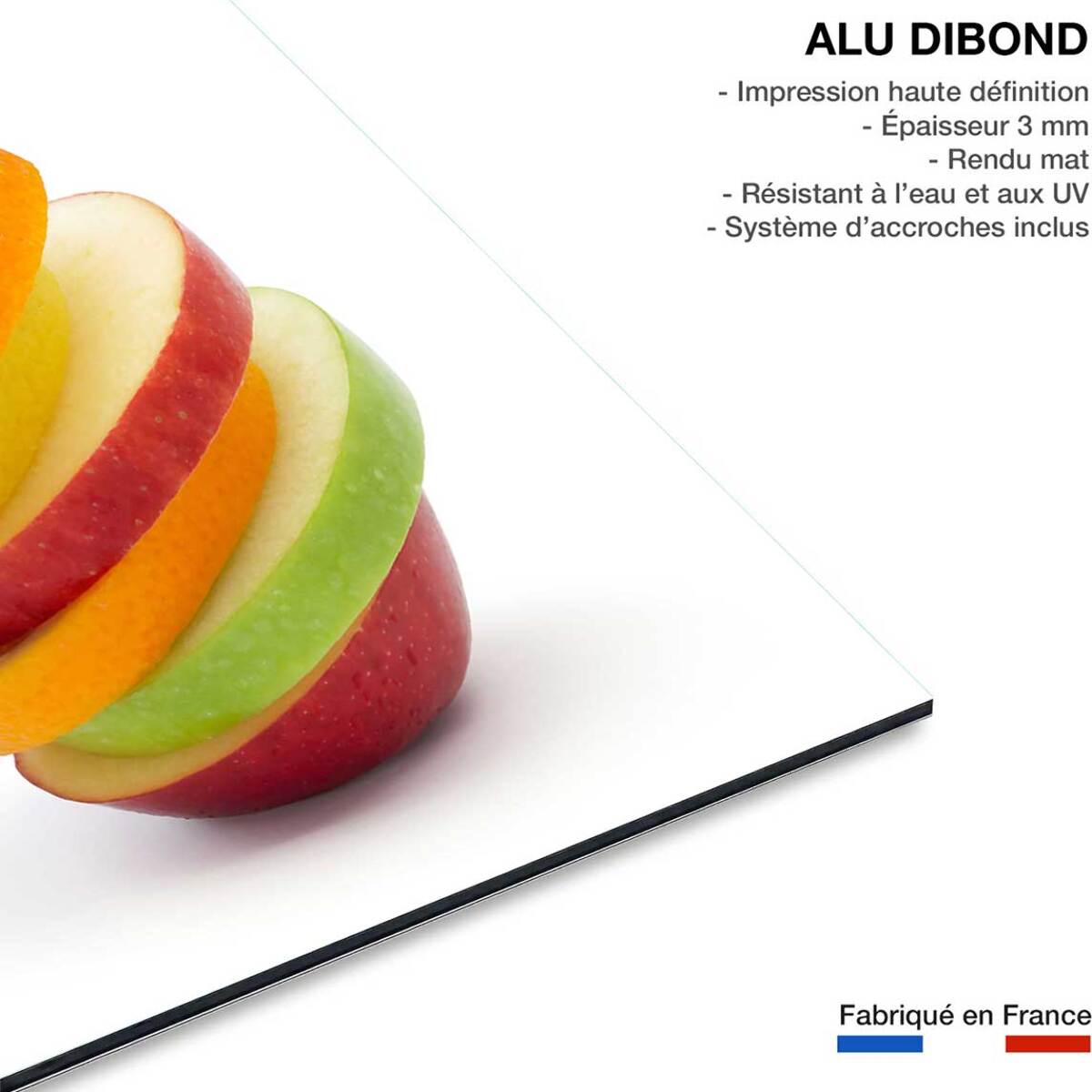 Tableau explosion de fruits Tableau alu Dibond