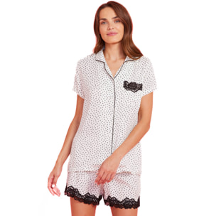 Pigiama donna viscosa lady dots Noidinotte