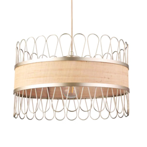 Suspension en rotin D40 cm - Flore