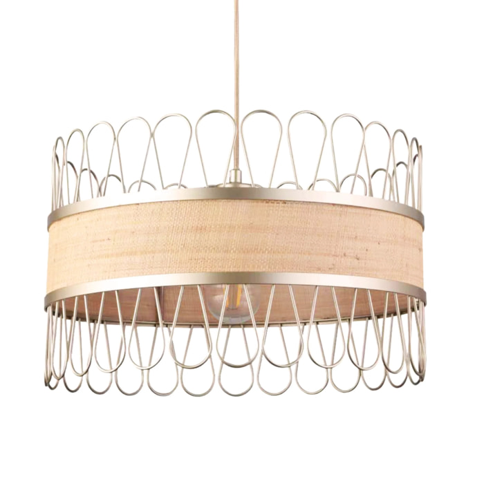 Suspension en rotin D40 cm - Flore