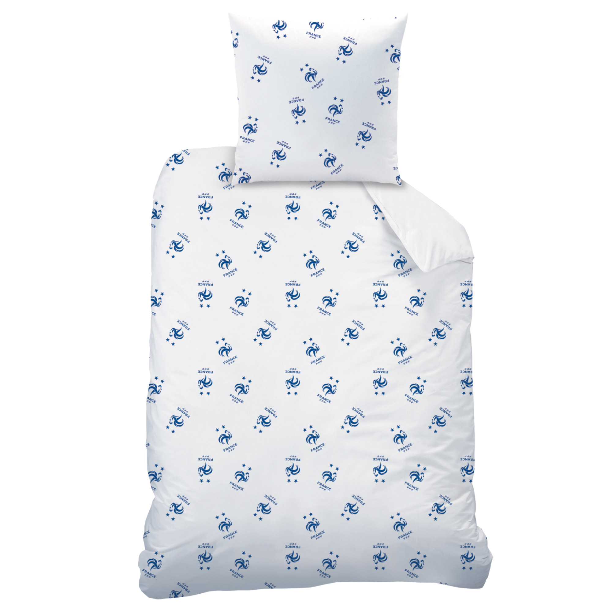 Parure de lit imprimée 100% coton, FFF CLASSIC