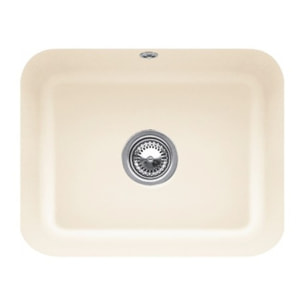 Evier 1 bac Cisterna 60C Ivory CeramicPlus avec vidage auto