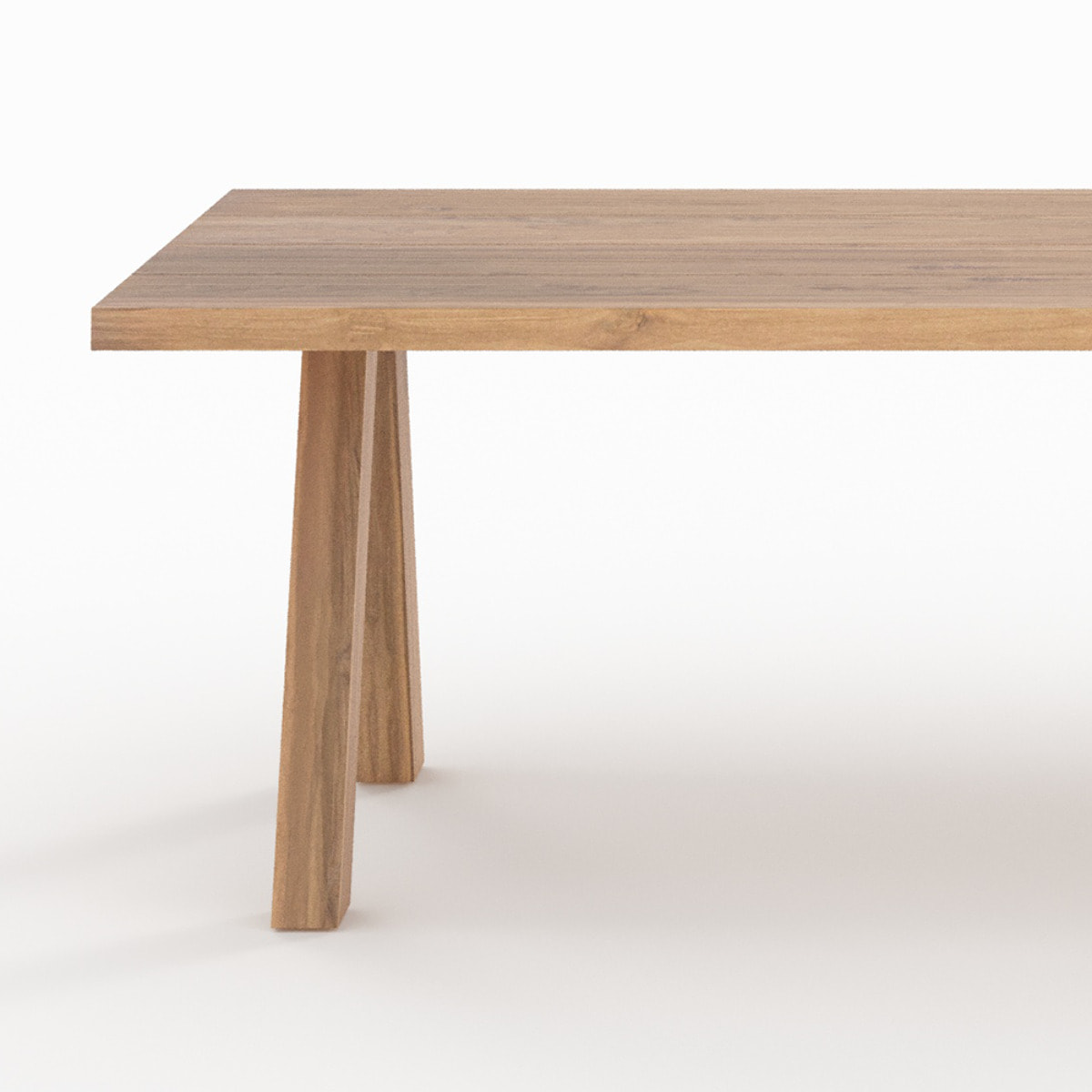 Table de jardin en bois de teck recyclé 10 personnes - Molo
