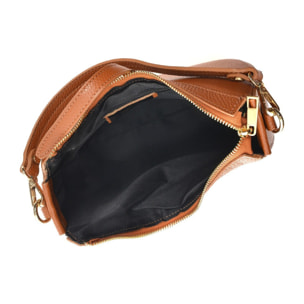 Borsa a spalla Anna Luchini Cammello