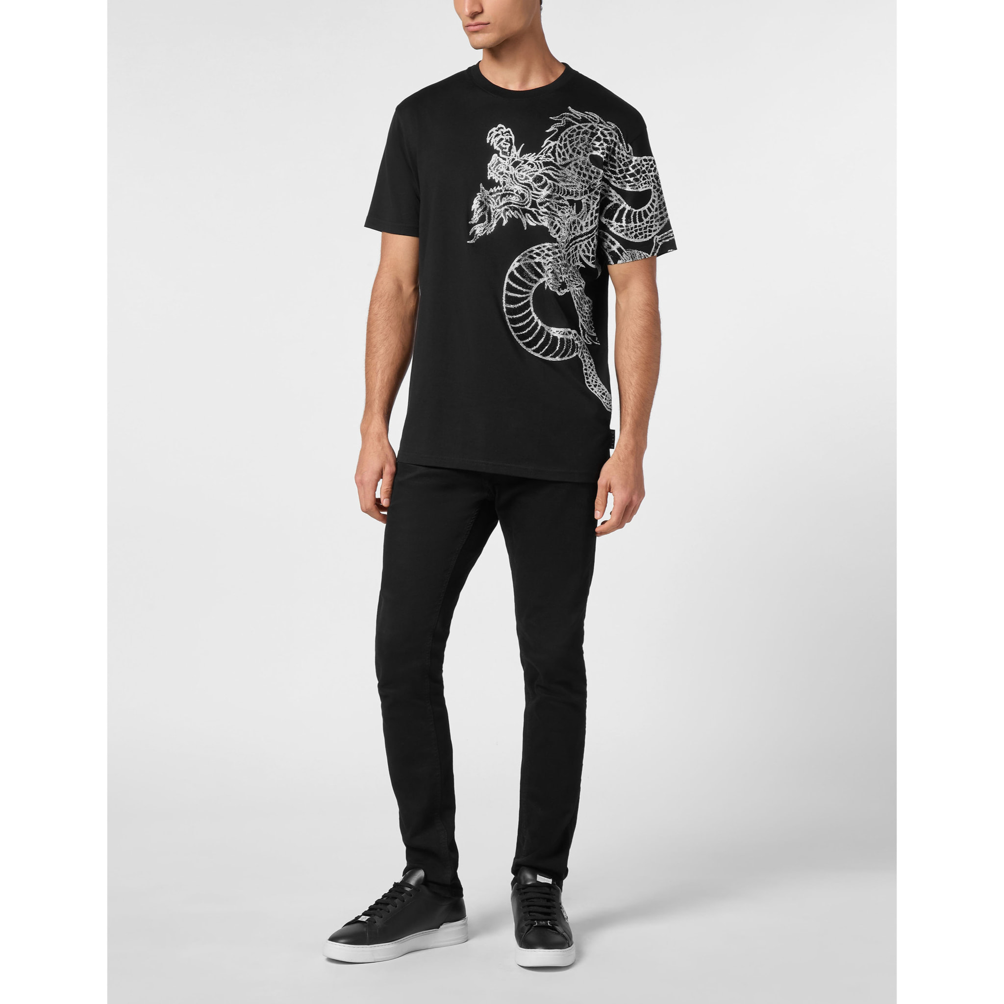 PHILIPP PLEIN Maglietta a girocollo DRAGON